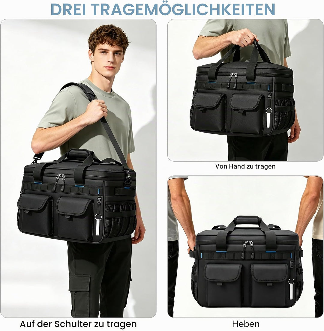 Kühltasche Gross, 40L Grosse Isolierte Kühlbox Faltbar, wasserdichte Tragbare Auslaufsichere Thermot