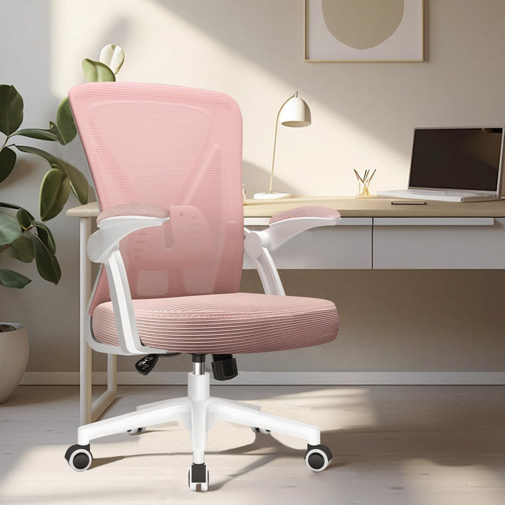 Hinonde Bürostuhl, Bürostuhl Ergonomisch,Höhenverstellbare Bürostühle,Drehstuhl mit Lendenwirbelstüt