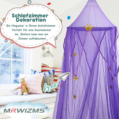 MRWiZMS Moskitonetz Bett 65x250x1000cm, Betthimmel, Baldachin Kinderzimmer, Himmel Babybett Kinder S