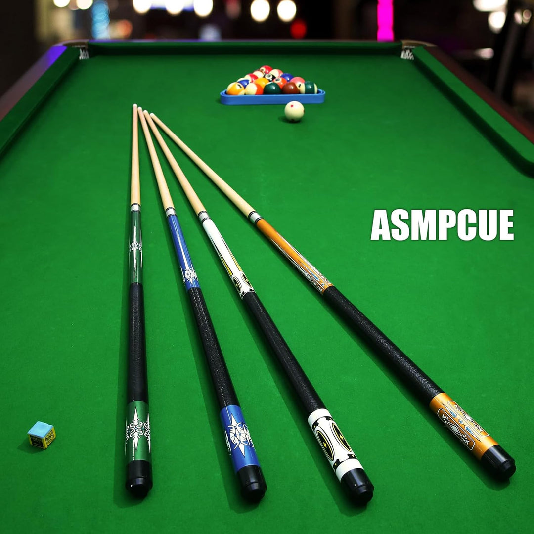 Pool Queue, 58 Zoll Billard Queue Hardwood Pool Cue 13mm Spitzen für Professionelle Billardspieler,