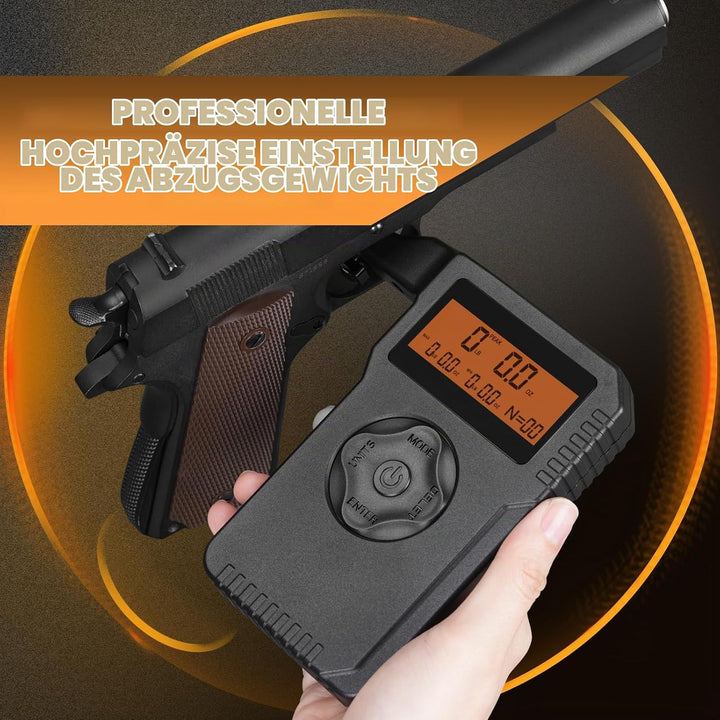 BOOSTEADY Digitaler Auslöse-Zugmesser für genaue Messwerte Auslöse-Zugmessgerät mit LCD-Display (Zwe