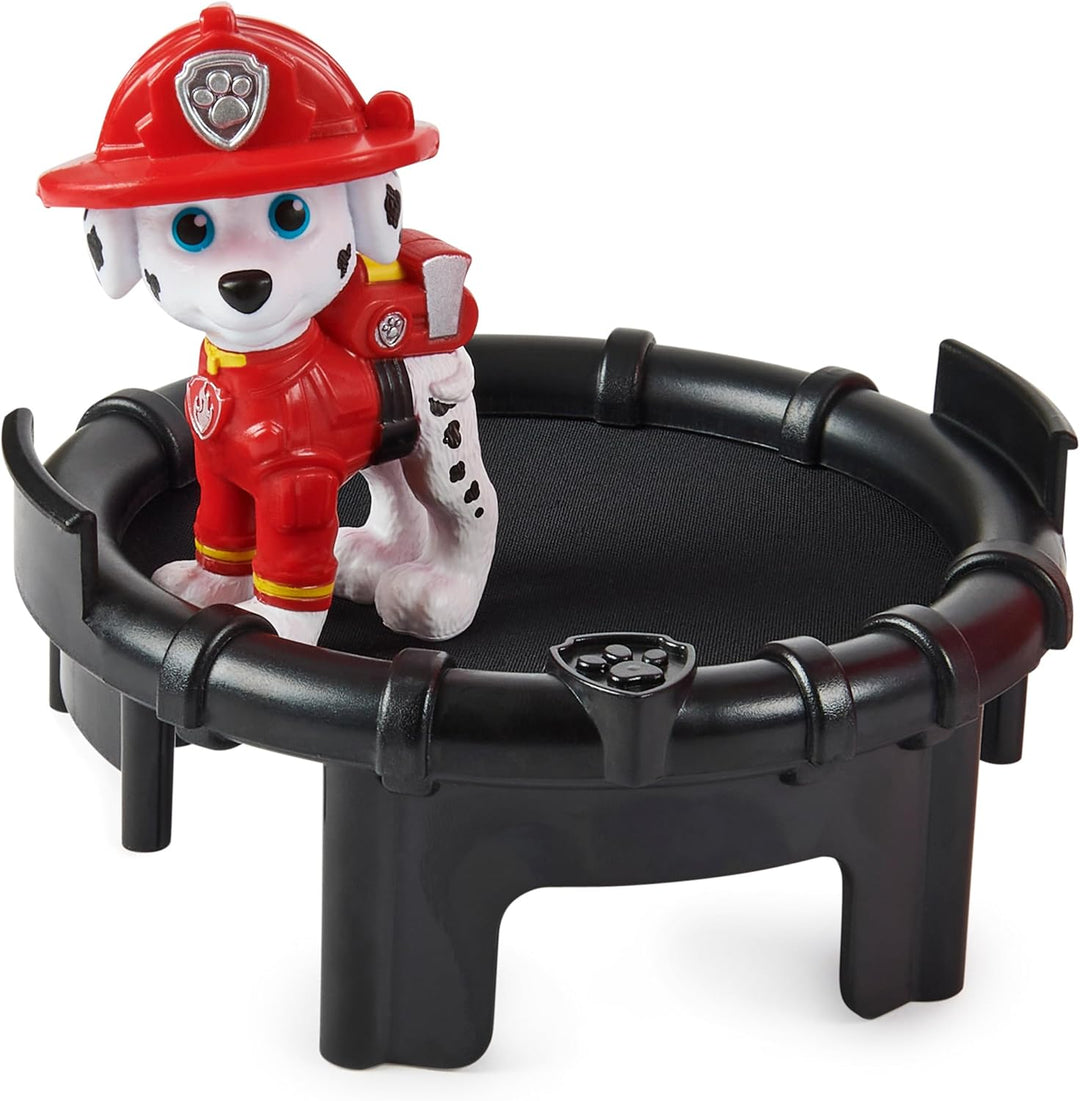 PAW PATROL Marshalls Transformations-Feuerwehrwagen aus dem Kinofilm, Deluxe Verwandlungsfahrzeug, m