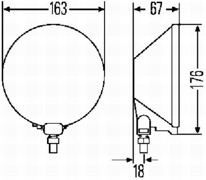 HELLA 1F4 005 750-611 Halogen-Fernscheinwerfer - Comet 500 - 12/24V - rund - Referenzzahl: 37.5 - An
