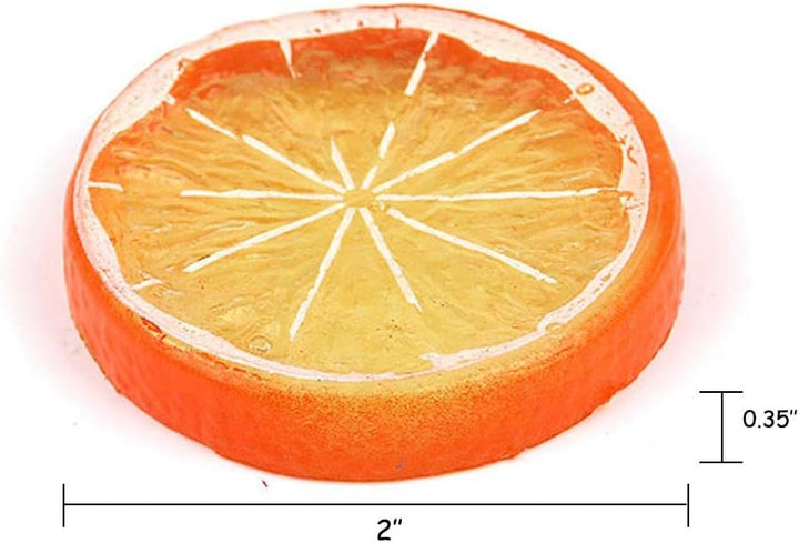 Künstliche Zitronenscheiben, realistische lebensechte Simulation Zitrone dekorativ künstliche Obst H