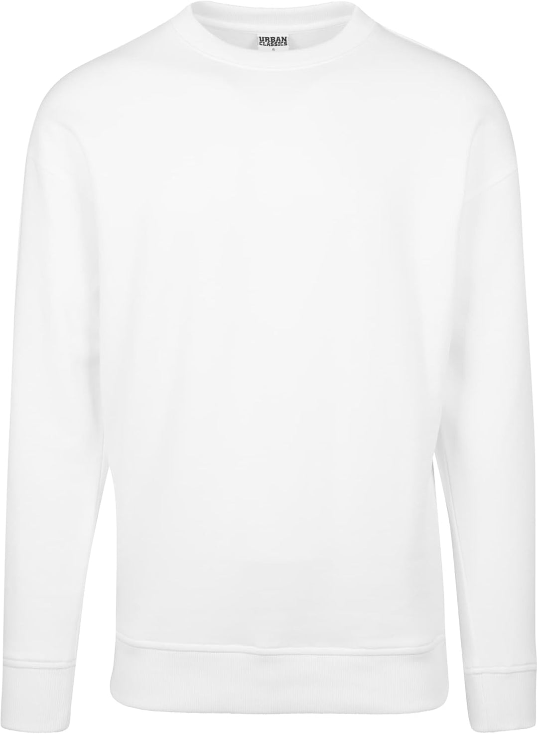 Urban Classics Basic Crewneck Männer Langarmshirt schwarz Basics, Streetwear XS Grosse Grössen Weiss