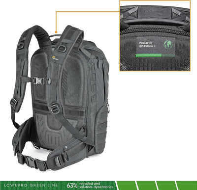 Lowepro ProTactic 450 AW II Modularer Rucksack mit Allwetterhülle, Kameratasche, Einsteckfach für La
