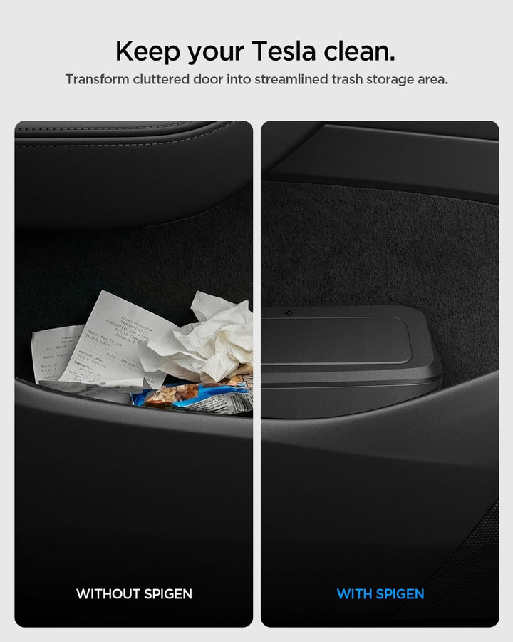 Spigen Auto Mülleimer mit Deckel für Tesla Model Y Juniper (2025–2026 Premium & Performance)【inkl. 3