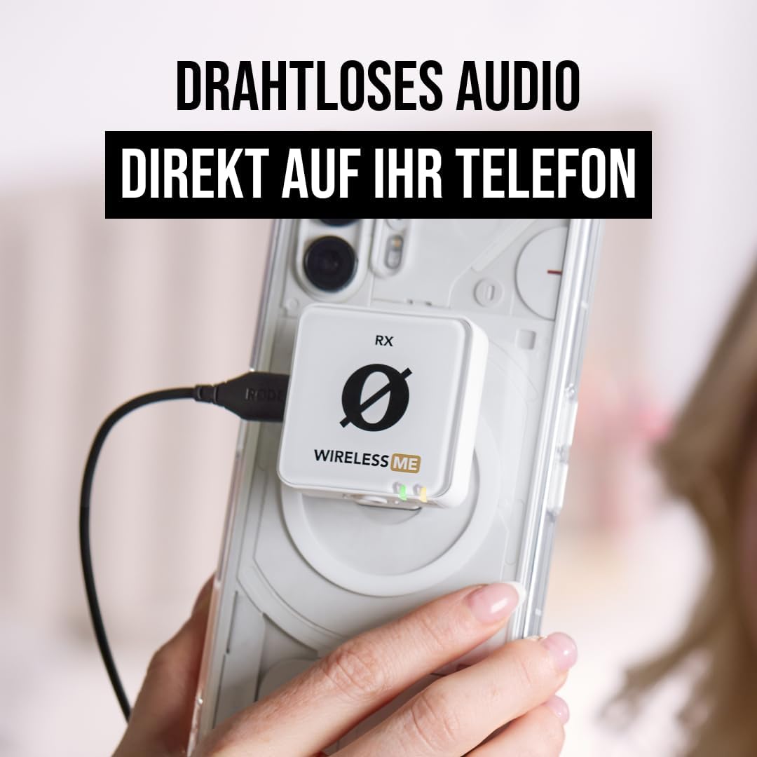 RØDE Wireless ME Dual Set: Kompaktes drahtloses Mikrofonsystem mit GainAssist-Technologie, integrier