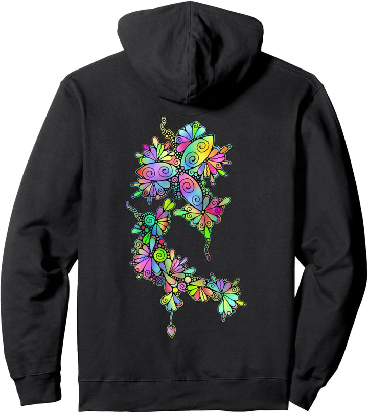 Sketching Art - Fantasy Flowers 3 - Fan Fun Pullover Hoodie