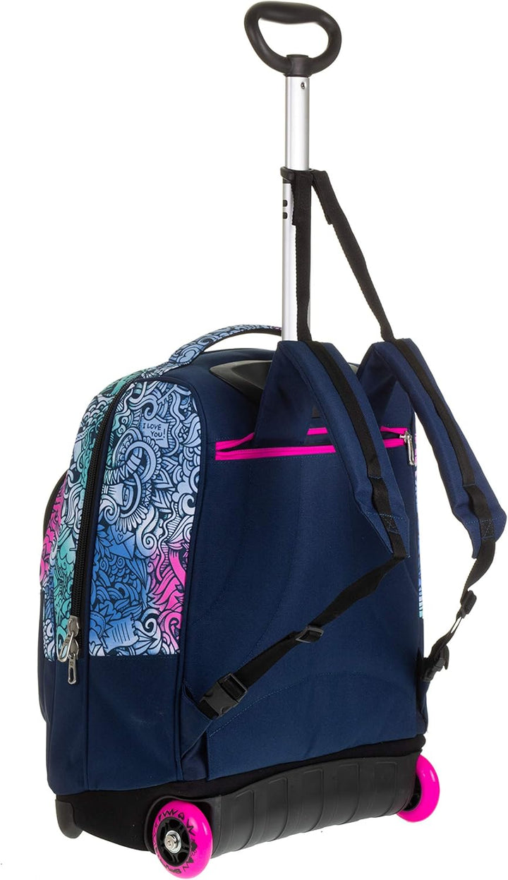 Seven TROLLEY, 2 in 1, Schulranzen mit Rollen, Rucksack mit Trolleyfunktion für Kinder, ab 1. Klasse