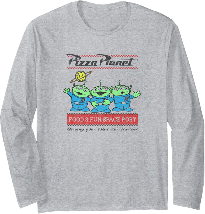 Disney Pixar Toy Story Pizza Planet Aliens Langarmshirt