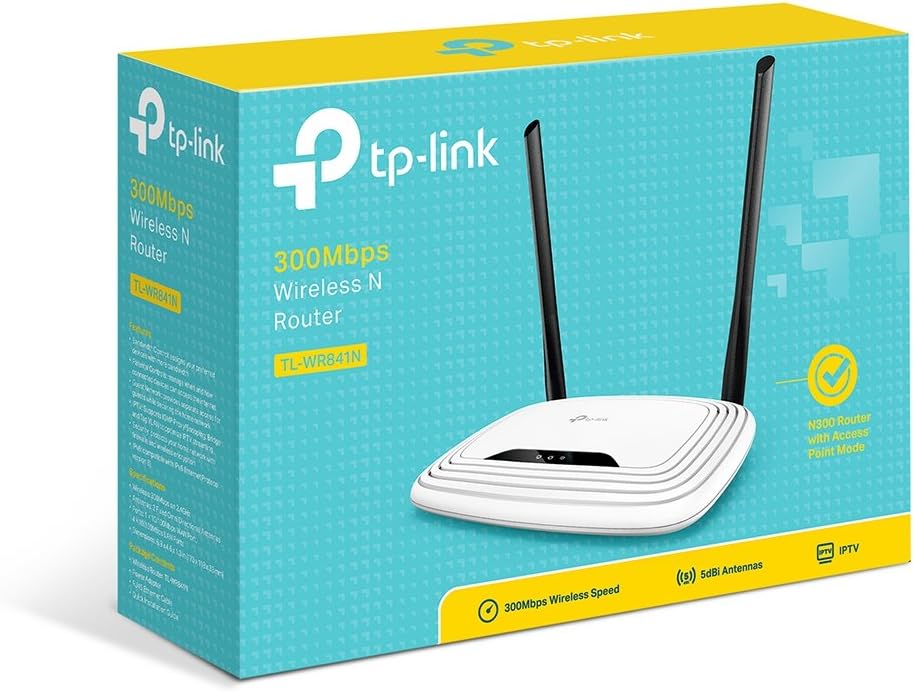 TP-Link TL-WR841N N300 WLAN Router, 300Mbit/s-WLAN, Nur 2,4 GHz, single band, unterstützt keine DSL-