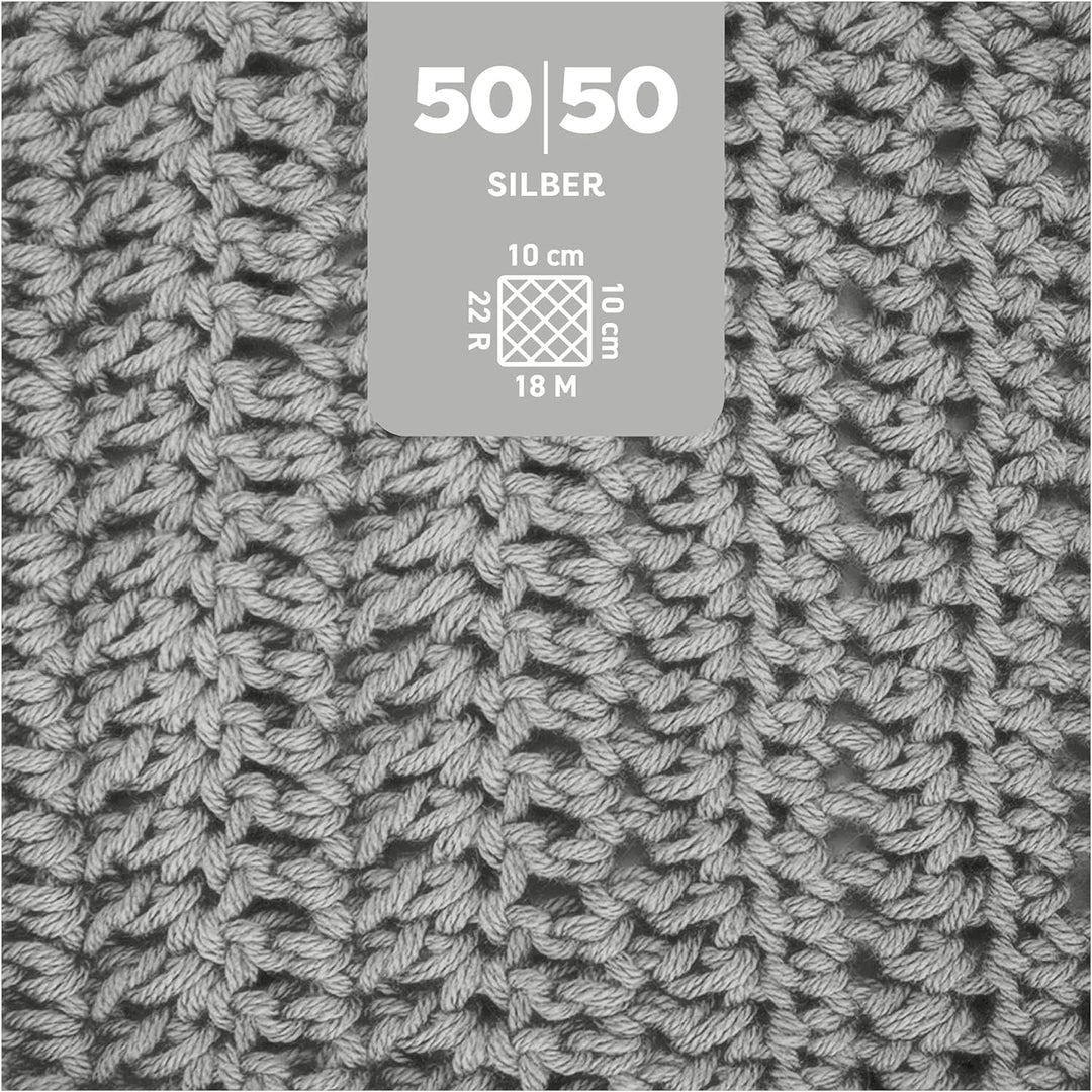 myboshi 50/50-Ganzjahres-Wolle, inkl. original myboshi Label in Lederoptik, für Oberbekleidung geeig