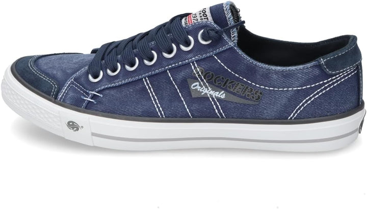 Dockers by Gerli Herren Low-Top Sneaker, Männer Halbschuhe 41 EU Navy 30st027 790660, 41 EU Navy 30s