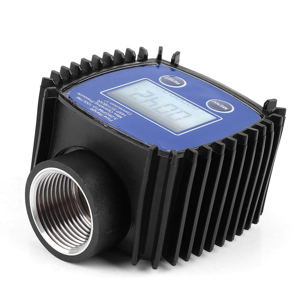 Durchflussmesser,Flow Meter Digitalanzeige Hohe Genauigkeit Wasser Durchflussmesser 1 Zoll Innengewi