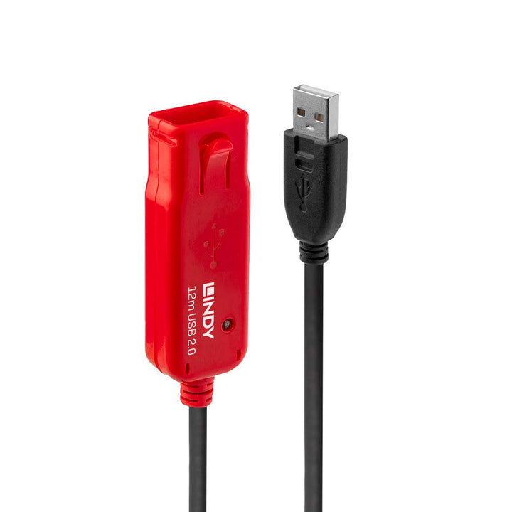 LINDY USB-Kabel USB 2.0 USB-A Stecker, USB-A Buchse 12.00m Schwarz