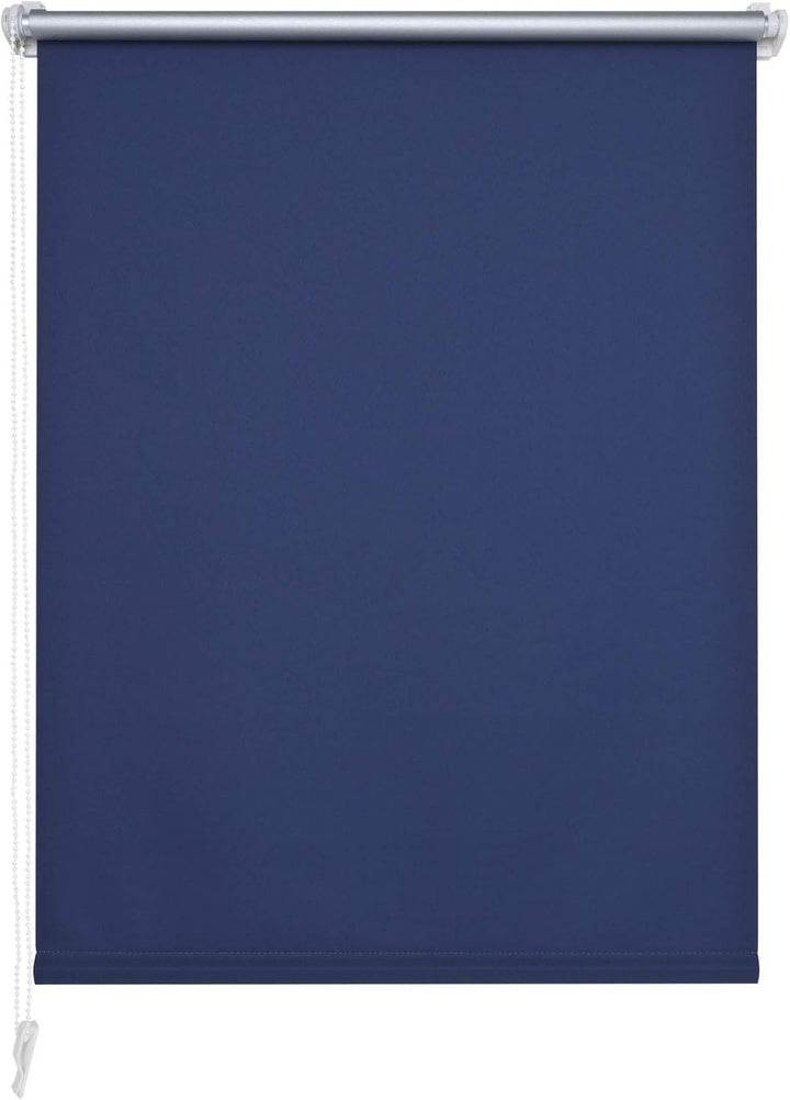 Liedeco® Rollo Klemmfix Thermobeschichtet - 100 x 150 cm blau (Breite x Höhe) / lichtundurchlässig B