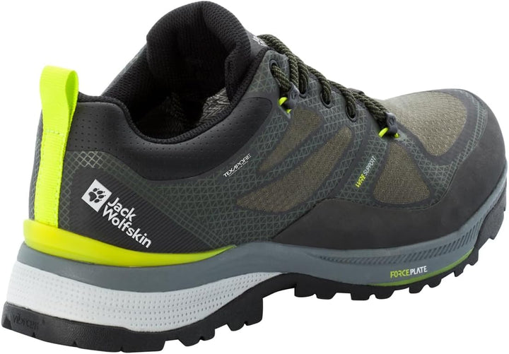 Jack Wolfskin Herren Force Striker Texapore Low MWalking-Schuh 41 EU Lime Dark Green, 41 EU Lime Dar