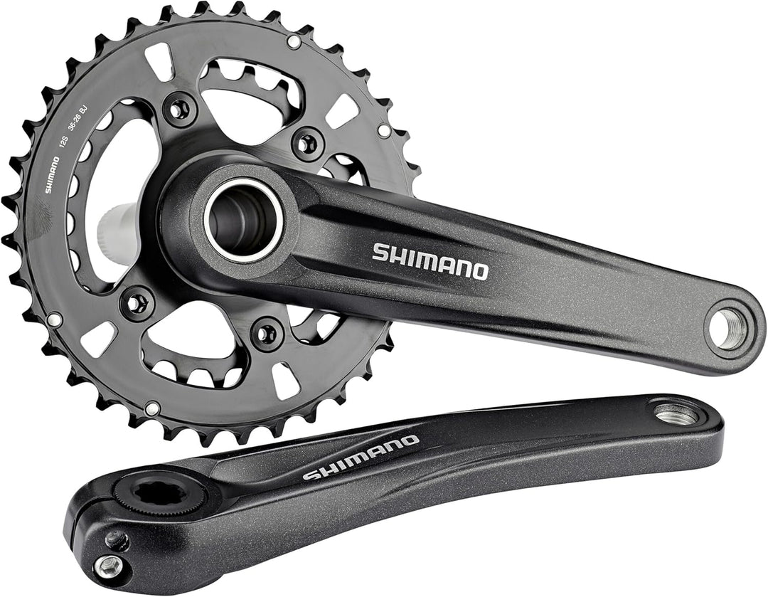 Shimano Unisex – Erwachsene FC-MT610-2 und 610-B2 Kettenradgarnitur, Schwarz, Einheitsgrösse