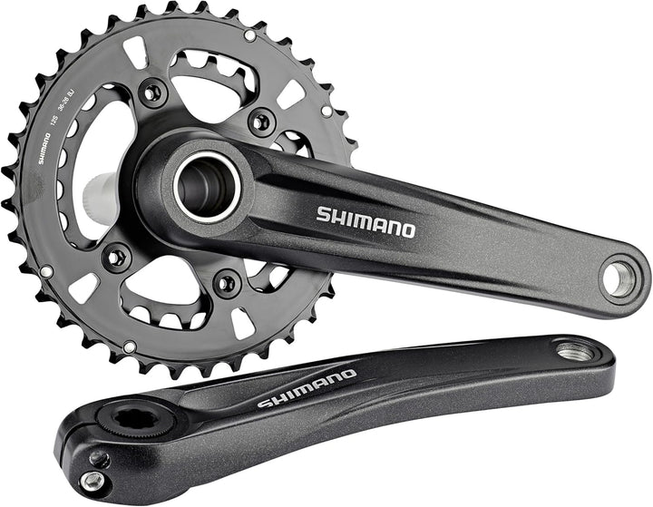 Shimano Unisex – Erwachsene FC-MT610-2 und 610-B2 Kettenradgarnitur, Schwarz, Einheitsgrösse