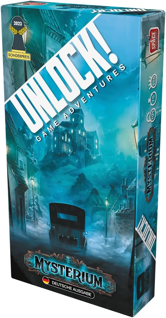 Asmodee, Unlock! – Game Adventures: Mysterium, Familienspiel, Rätselspiel, 1-6 Spieler, Ab 10+ Jahre