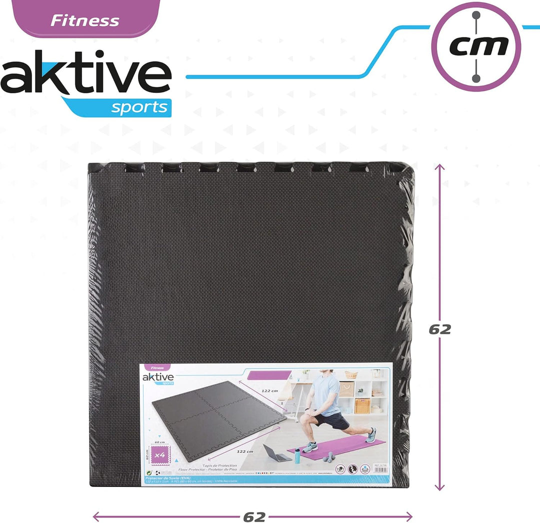 Aktive - Packung Bodenschoner 4 piezas de 60 x 60 cm 4 Stück 60 x 60 cm, 4 piezas de 60 x 60 cm 4 St