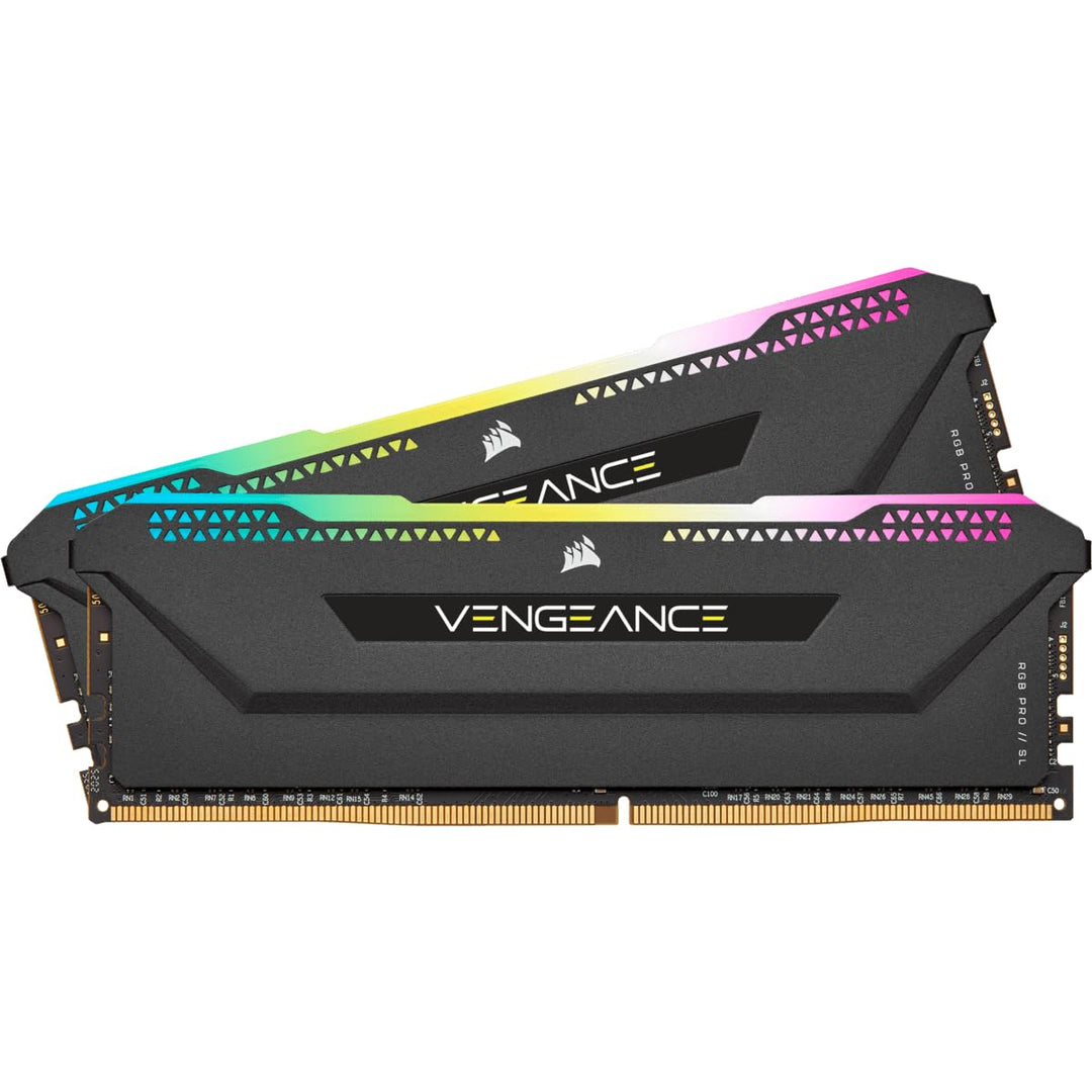 Corsair VENGEANCE RGB PRO SL 32GB (2x16GB) DDR4 3200 (PC4-25600) C16 1.35V Optimized for AMD Ryzen -