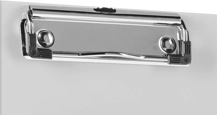Acrimet Klemmbrett Memo (23.5 cm x 16 cm) Flacher Metallklammer (Plastik) (Transparent Farbe) (6er-P
