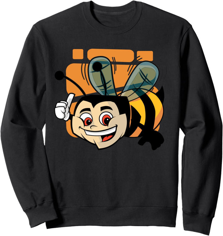 Cartoon Bee I Hummel I Wilde Biene I Kinder Biene Sweatshirt