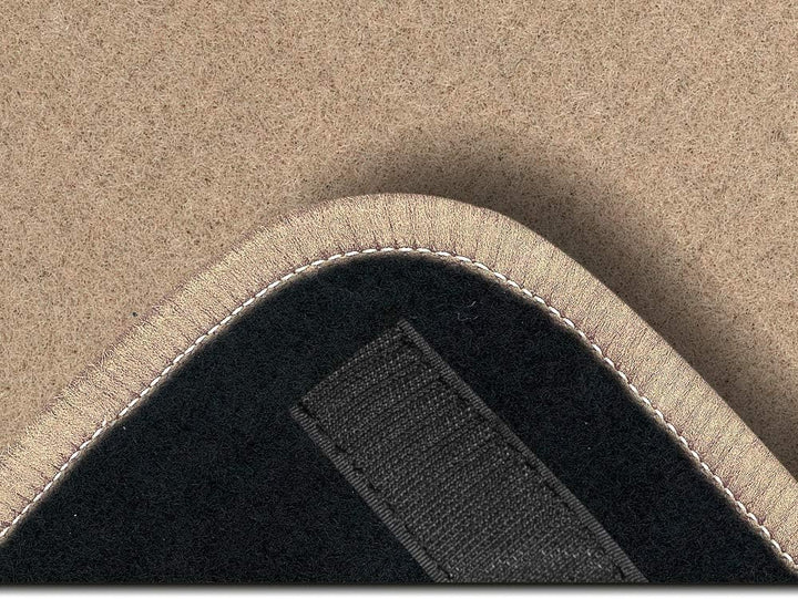 Bär-AfC Auto Fussmatten Royal passend für BMW 5er E60 2003-2010, Autoteppiche Velours Beige, Rand Ke