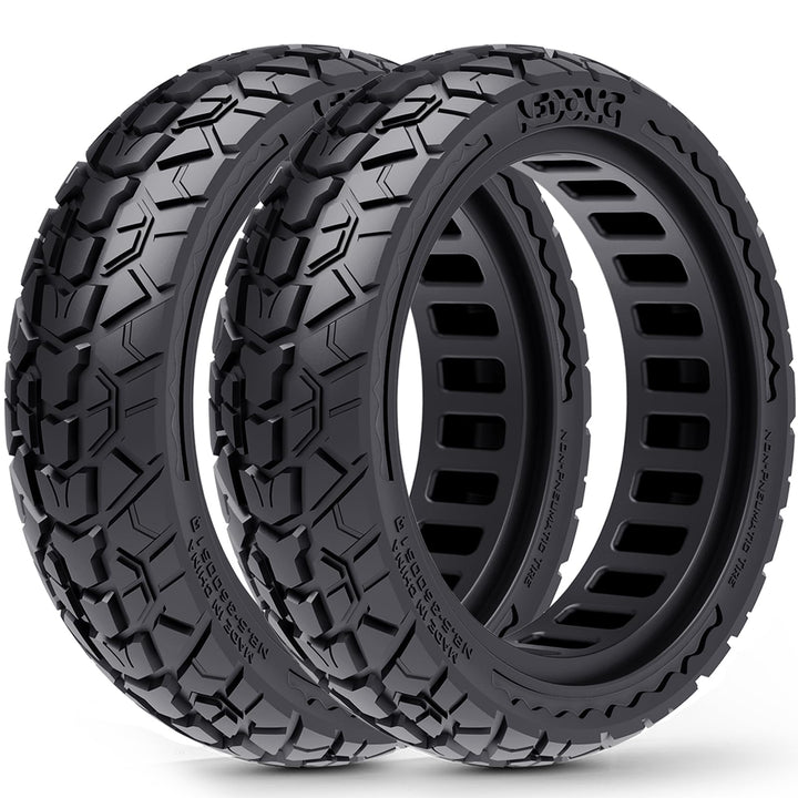 2er-Pack 10x2,50 Scooter-Reifen Schlauchlos, Rüsten Sie Ihren Scooter mit 60/70-6,5 Offroad-Vollgumm