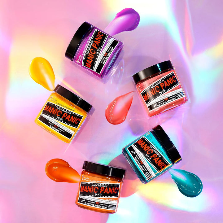 Manic Panic Pretty Flamingo Classic Creme, Vegan, Cruelty Free, Pink Semi Permanent Hair Dye 3 x 118