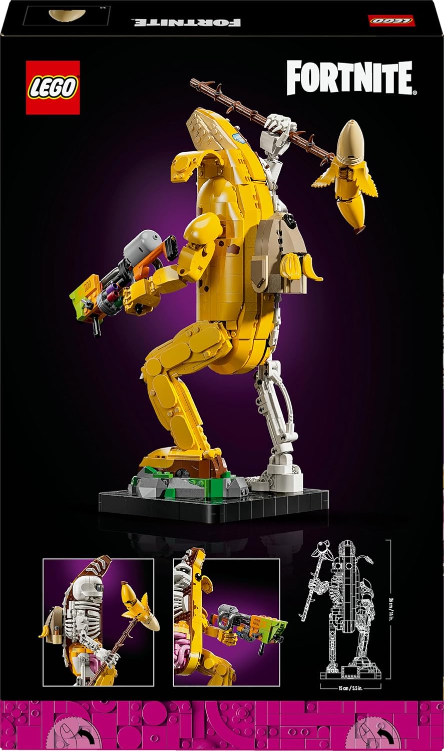 LEGO Fortnite Knochen-Schali - Gamer Modellbau -Bauset für Erwachsene - Schalenschläger Spitzhacke,