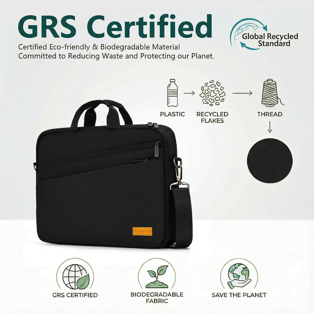 bagasin Laptoptasche Laptop Aktentasche Passt bis zu 15 15,6 16 Zoll Laptop Erweiterbare Wasserdicht