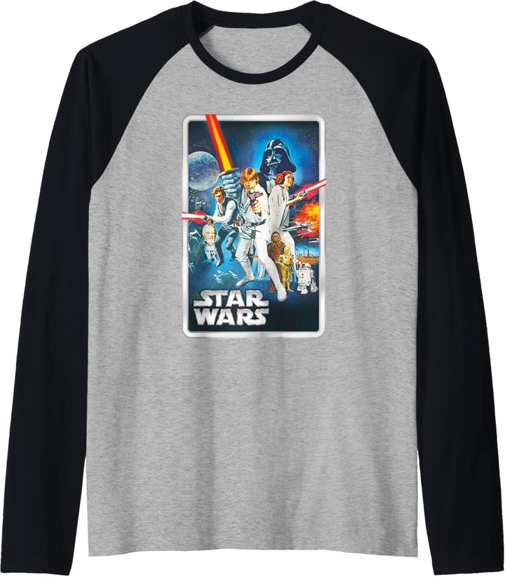 Star Wars A New Hope Classic Poster Raglan