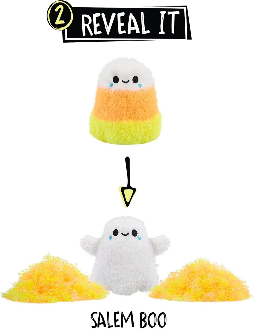 Fluffie Stuffiez Halloween Candy Corn - Kleines Plüsch-Sammlerstück - Überraschung beim Auspacken -
