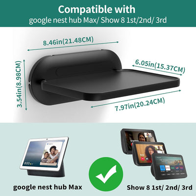 HomeMount Halterung für Google Nest Hub – Wandhalterung, kompatibel mit Google Nest Hub/Nest Hub (2.