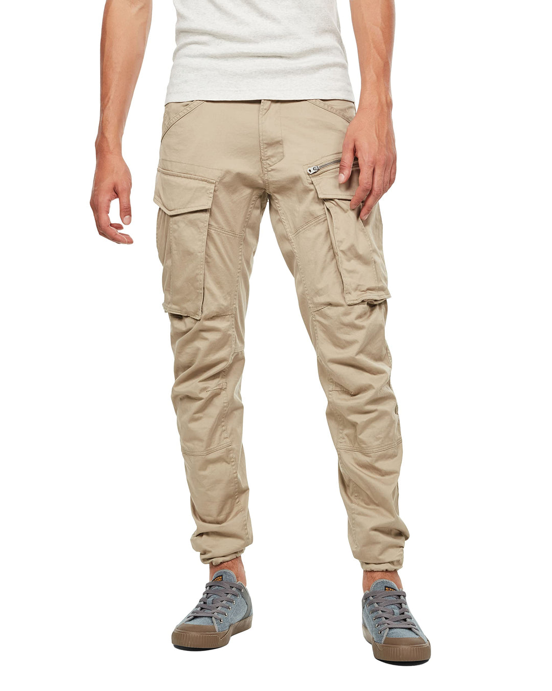 G-STAR RAW Herren Rovic Zip 3D Straight Tapered Hose 30W / 32L Beige (Dune 5126-239), 30W / 32L Beig