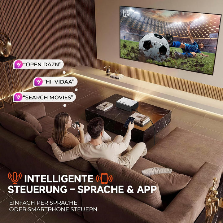 4K Smart Beamer mit VIDAA, kompatibel mit Netflix-App, Dolby Audio & HDR10+ | KOGATA Original AirPla