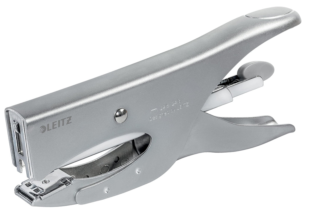 Leitz Heftzange, Für 40 Blatt, Ergonomisches Design aus Metall, Hinterlademechanik, Für Heftklammern