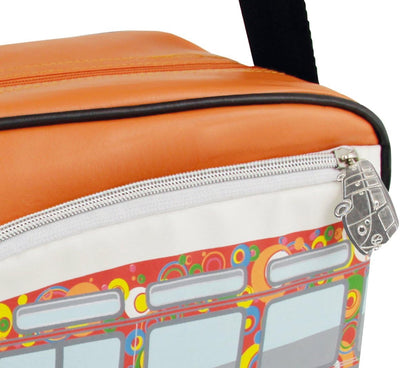 BRISA VW Collection - Volkswagen Schulter-Umhänge-Reise-Tasche-Freizeit-Bag mit VW T1 Bulli Bus Moti