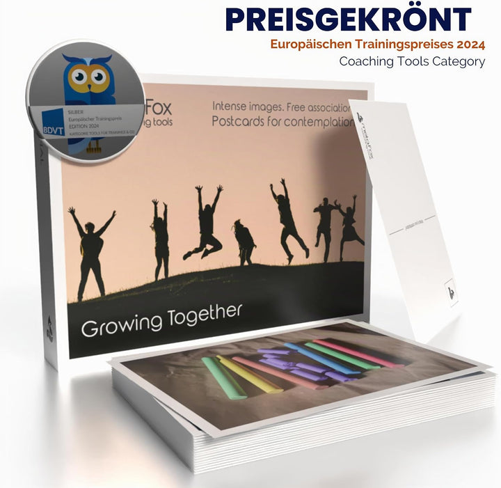 metaFox | ZusammenWachsen | - 52 Postkarten für Coaching und Teambuilding (Englisch)