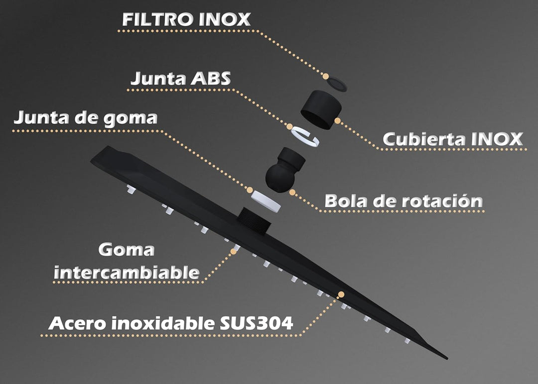 VALAZ Unterputz Duscharmatur Schwarz Matt | Duschsystem mit Regendusche Regeneffekt | 2-Wege-Einhebe