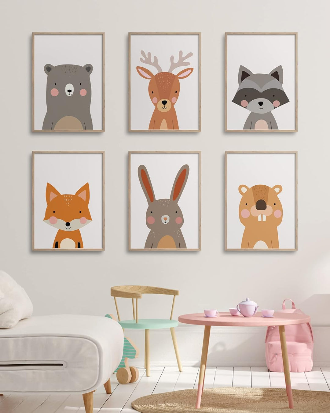 Hambient Poster Kinderzimmer - Bilder Babyzimmer Deko, Junge, Mädchen - Wandbilder, Kinderposter, De