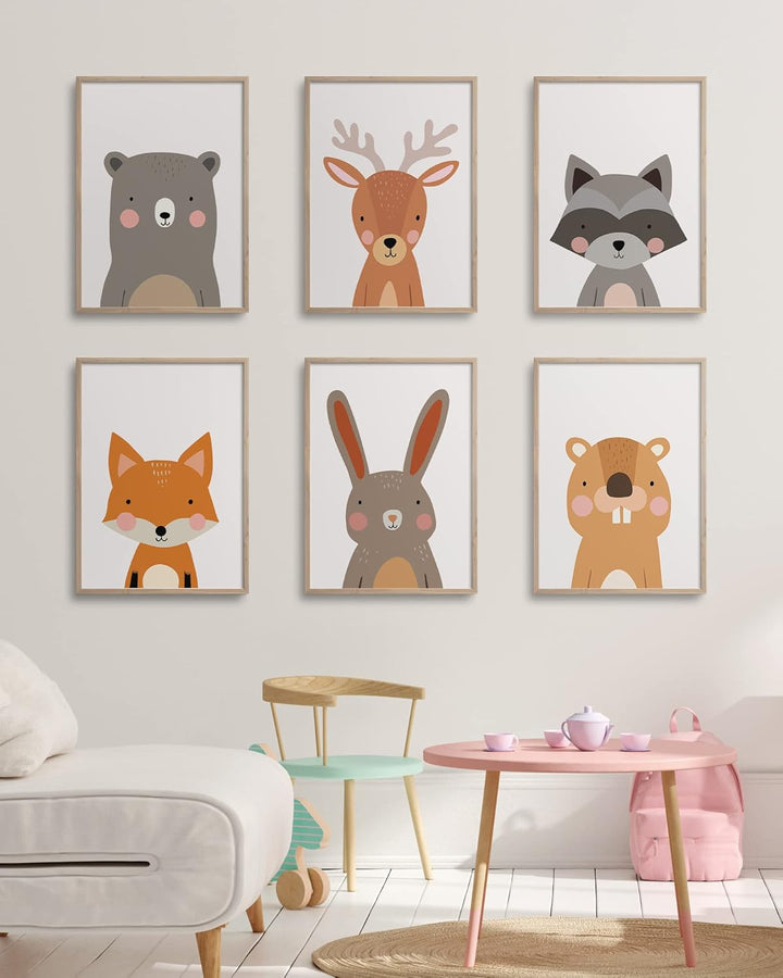 Hambient Poster Kinderzimmer - Bilder Babyzimmer Deko, Junge, Mädchen - Wandbilder, Kinderposter, De