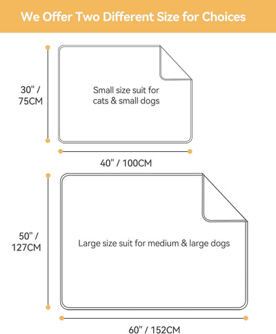 PETTOM Hundedecke Waschbar 152 * 127cm, Hunde Decke Wasserdicht, Hundedecke Kühl und Warm Doppelschi