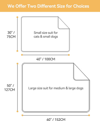 PETTOM Hundedecke Waschbar Wasserdicht, Hundedecke Warm und Kühl Doppelschichtig, Haustierdecke Sofa