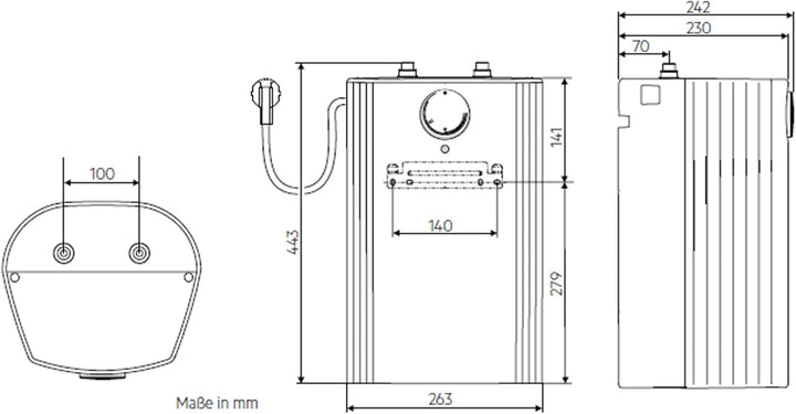 AEG druckloser Kleinspeicher mit ThermoStop-Technologie 5l, 2 kW, steckerfertig, untertisch, stufenl
