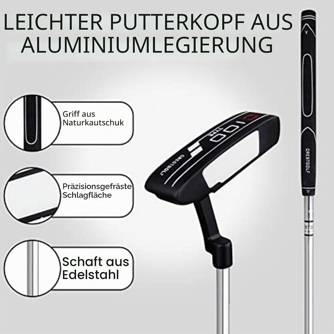 CRESTGOLF 35 Zoll Edelstahl Golf Insert Putter Blade Golf Putter, Golf Putter für Herren Rechtshände