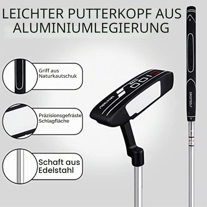 CRESTGOLF 35 Zoll Edelstahl Golf Insert Putter Blade Golf Putter, Golf Putter für Herren Rechtshände